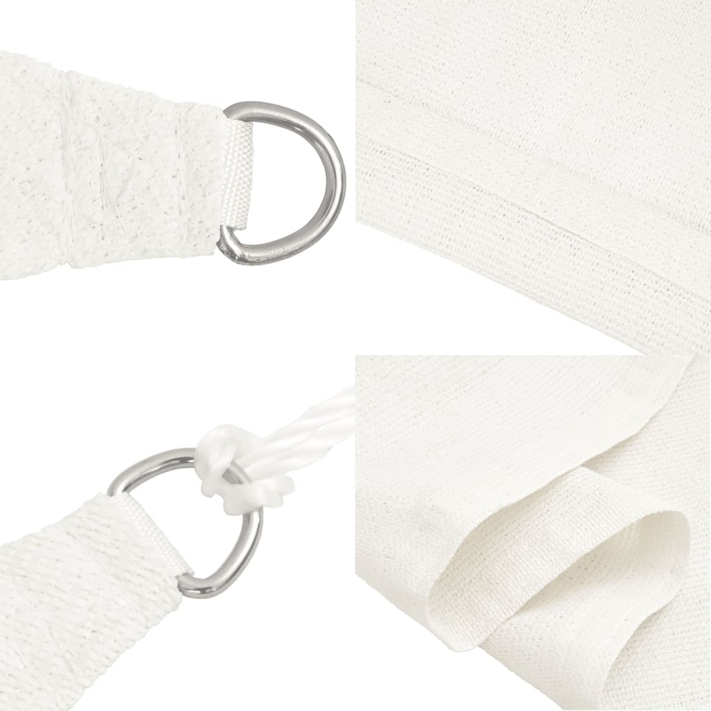 Jedro za zaštitu od sunca 160 g/m² bijelo 4,5x4,5x4,5 m HDPE