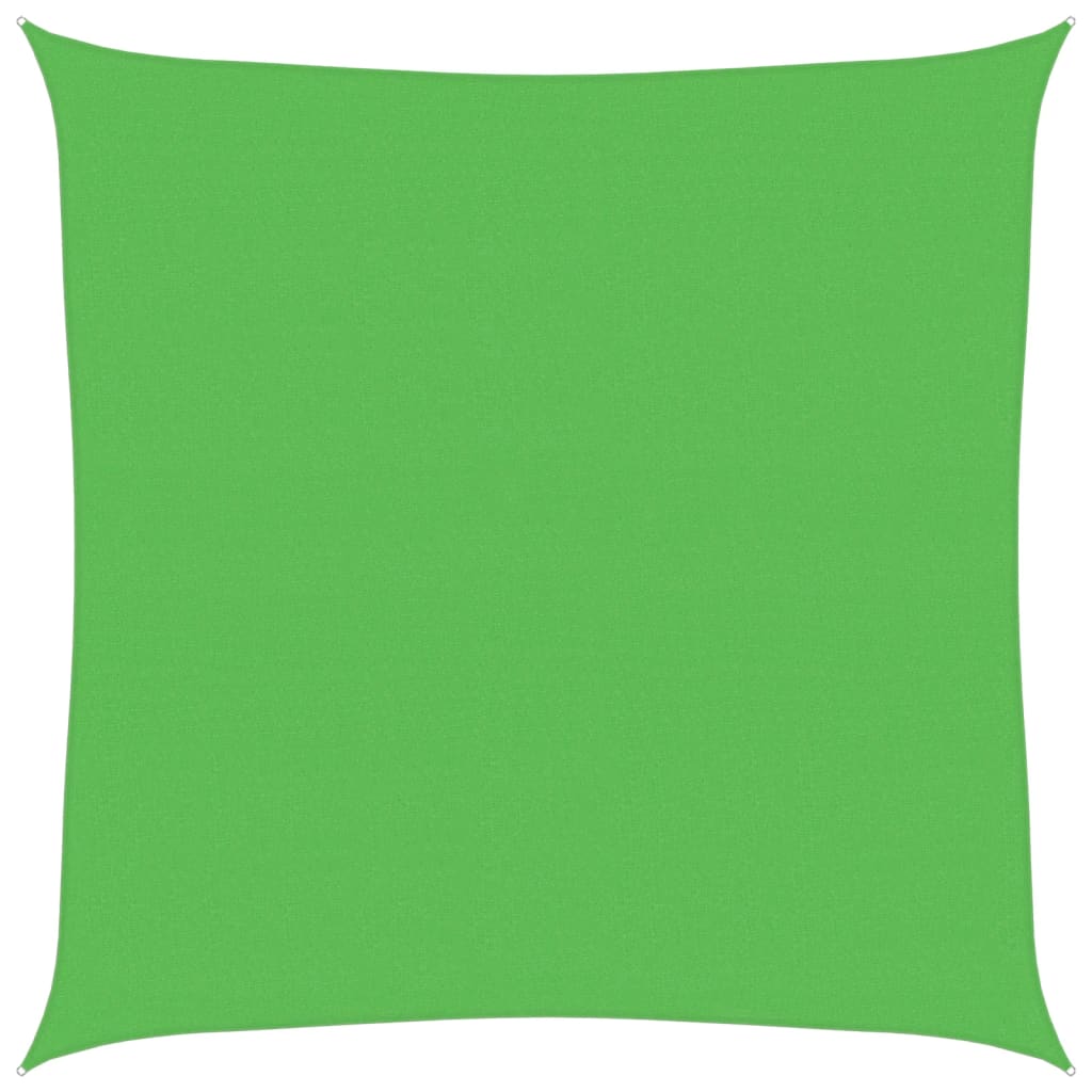 Jedro za zaštitu od sunca 160 g/m² svjetlozeleno 5 x 5 m HDPE