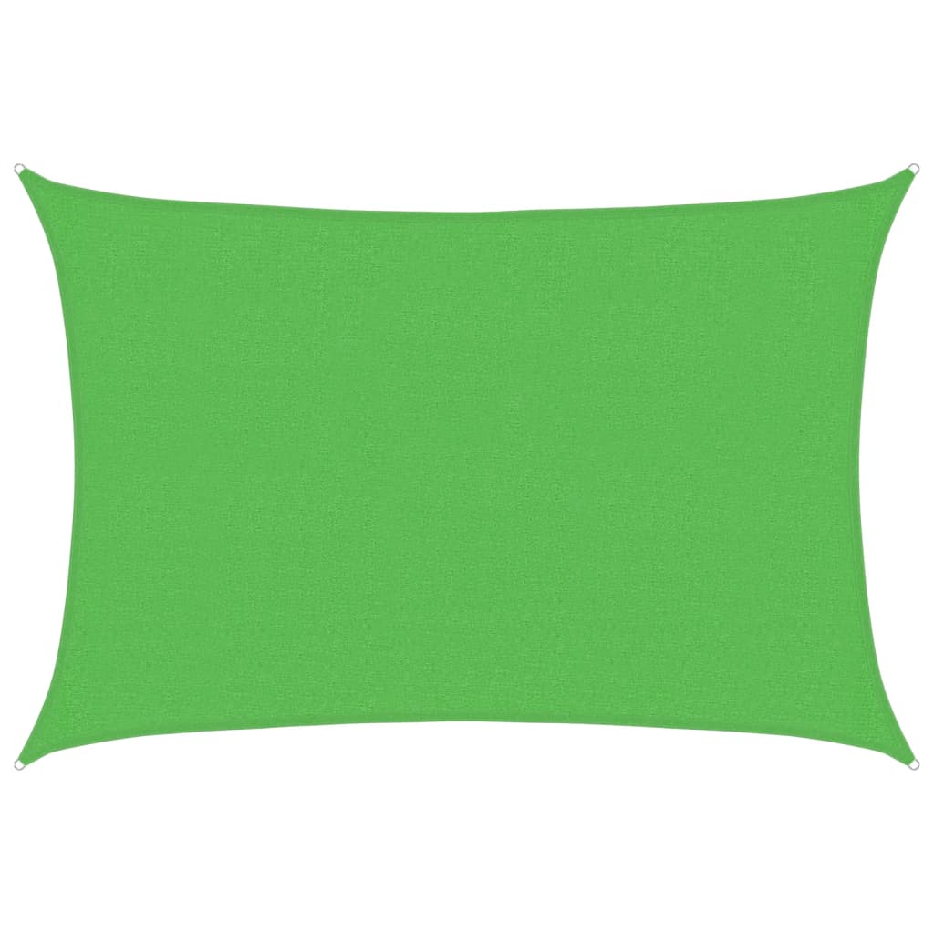 Jedro za zaštitu od sunca 160 g/m² svjetlozeleno 2,5 x 4 m HDPE
