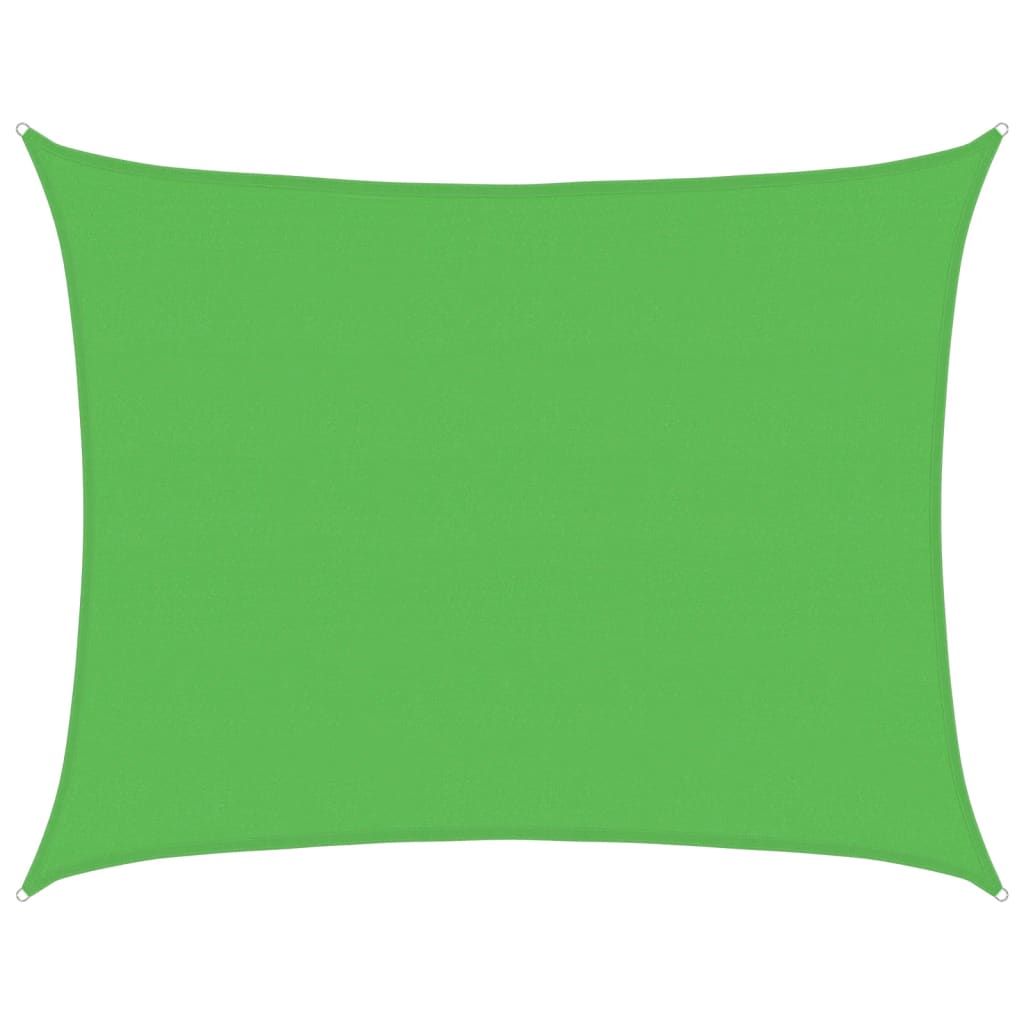 Jedro za zaštitu od sunca 160 g/m² svjetlozeleno 6 x 8 m HDPE