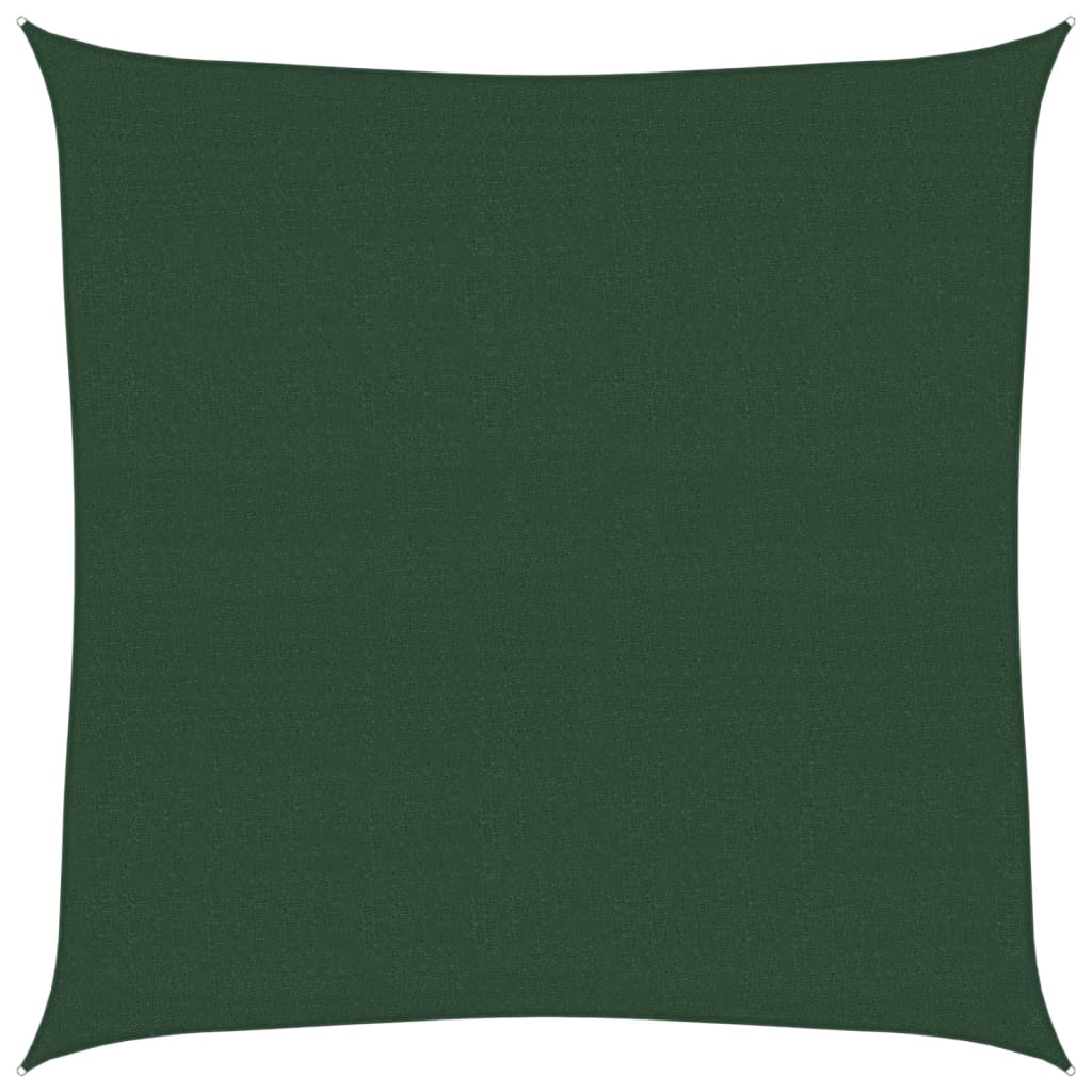 Jedro za zaštitu od sunca 160 g/m² tamnozeleno 4 x 4 m HDPE