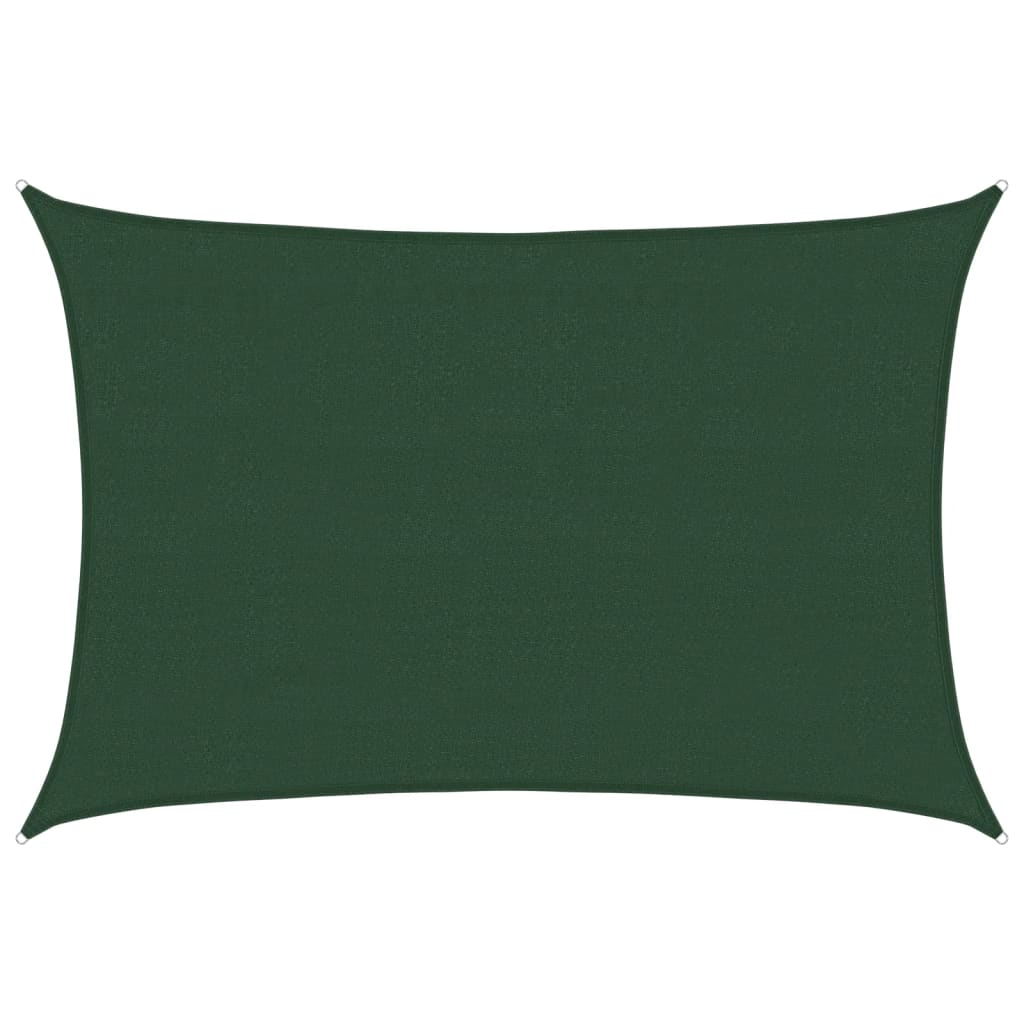Jedro za zaštitu od sunca 160 g/m² tamnozeleno 4 x 5 m HDPE