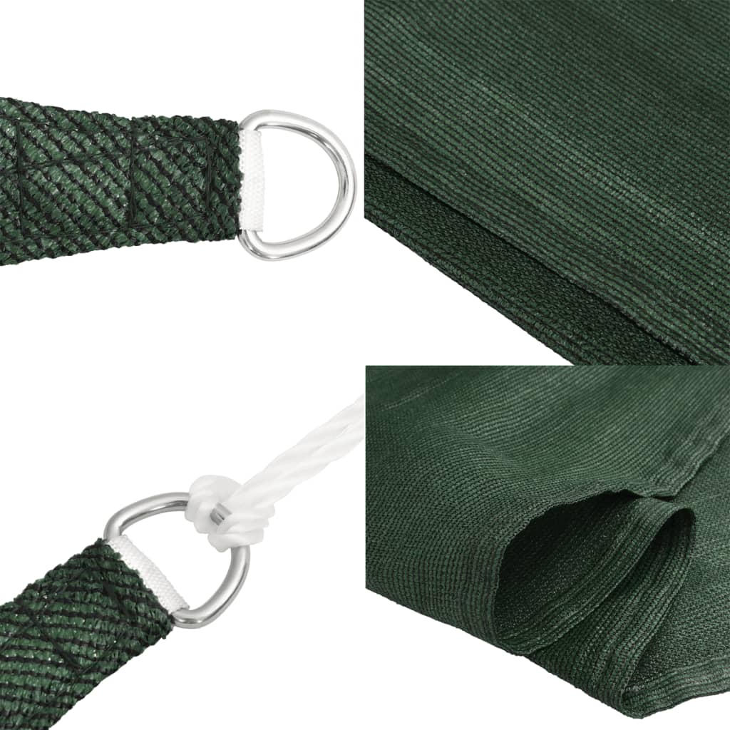 Jedro za zaštitu od sunca 160 g/m² tamnozeleno 4 x 5 m HDPE
