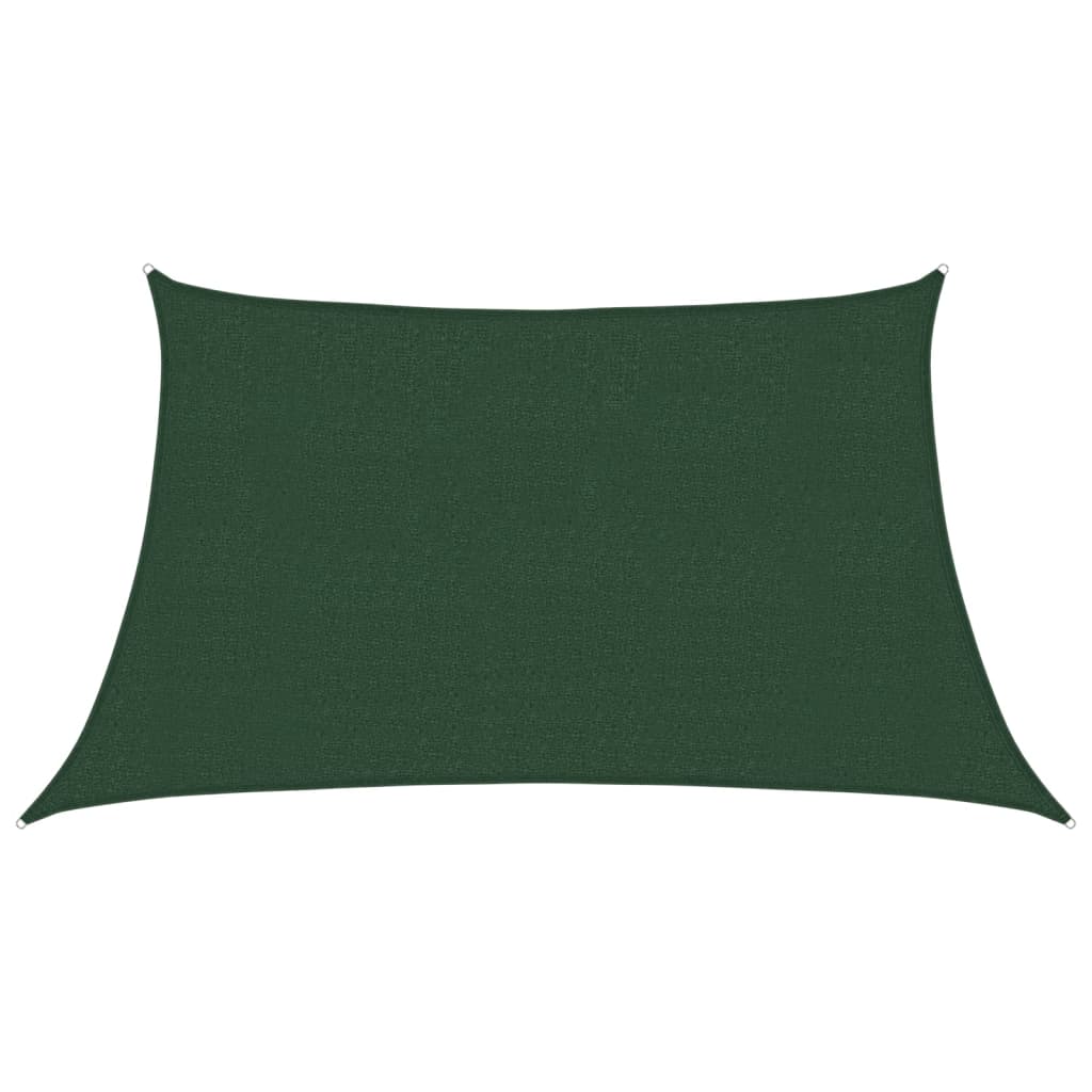 Jedro za zaštitu od sunca 160 g/m² tamnozeleno 3/4 x 2 m HDPE