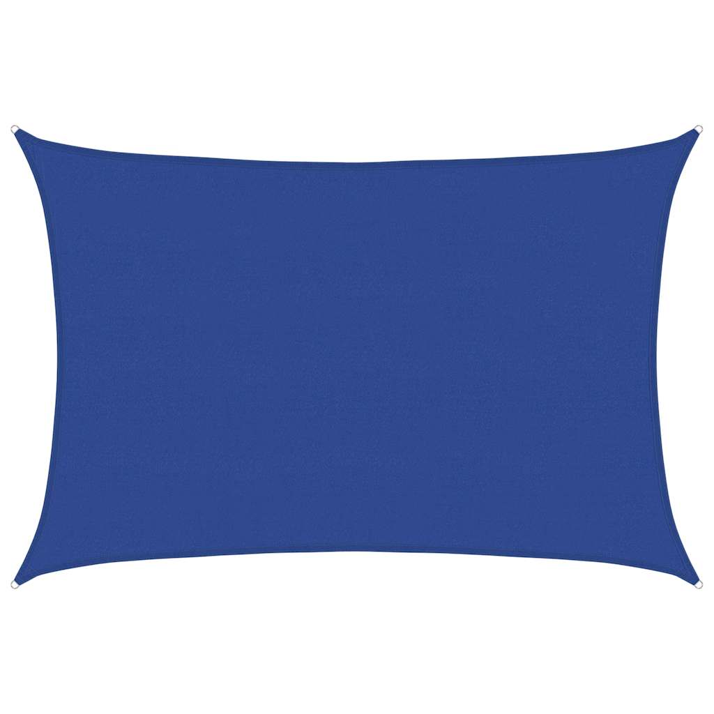 Jedro za zaštitu od sunca 160 g/m² pravokutno plavo 5x6 m HDPE