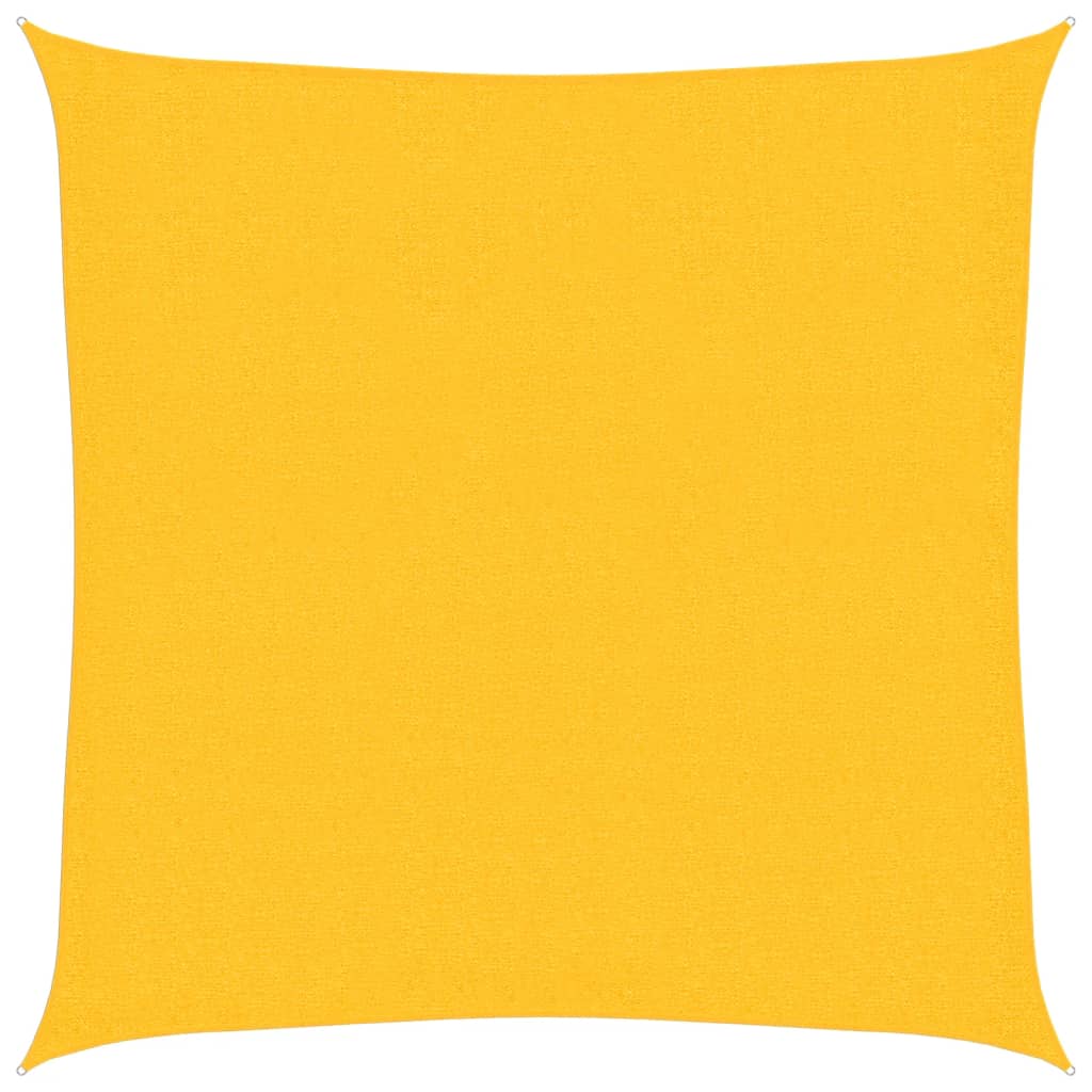 Jedro za zaštitu od sunca 160 g/m² žuto 3,6 x 3,6 m HDPE