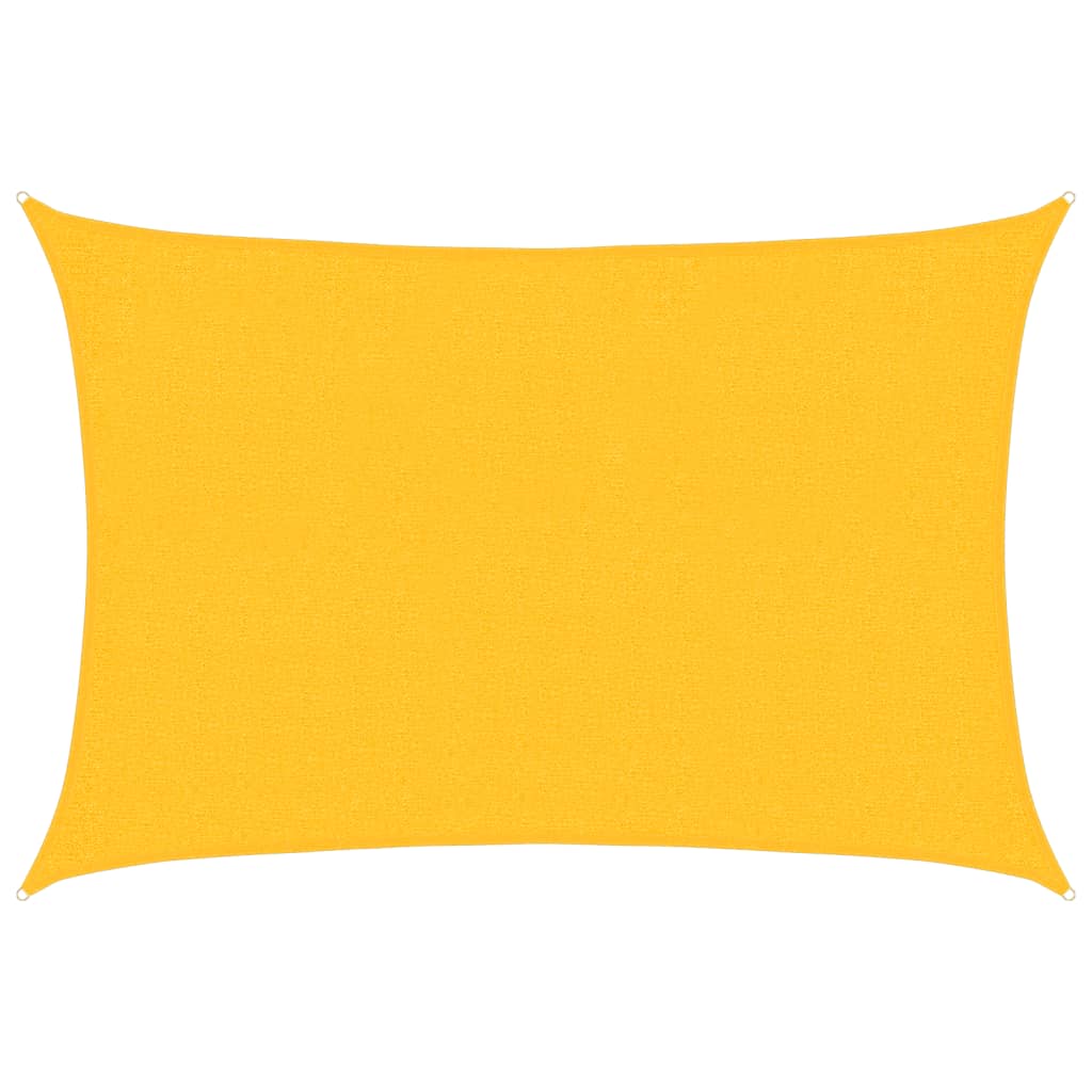 Jedro za zaštitu od sunca 160 g/m² pravokutno žuto 2x2,5 m HDPE