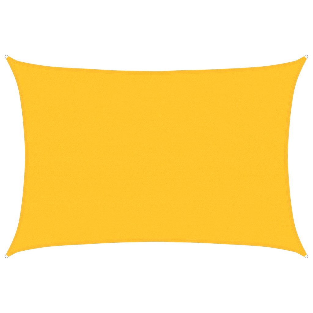 Jedro za zaštitu od sunca 160 g/m² pravokutno žuto 5x7 m HDPE