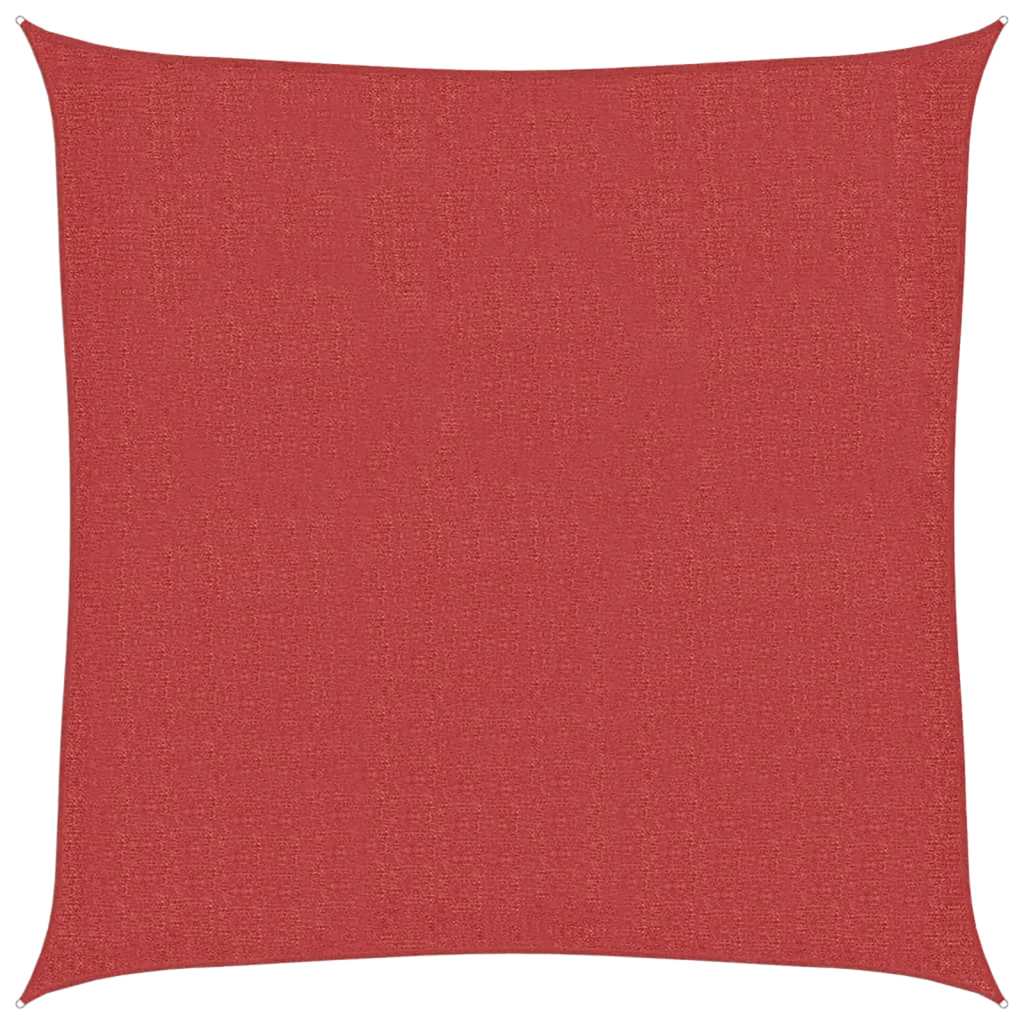 Jedro za zaštitu od sunca 160 g/m² crveno 2 x 2 m HDPE