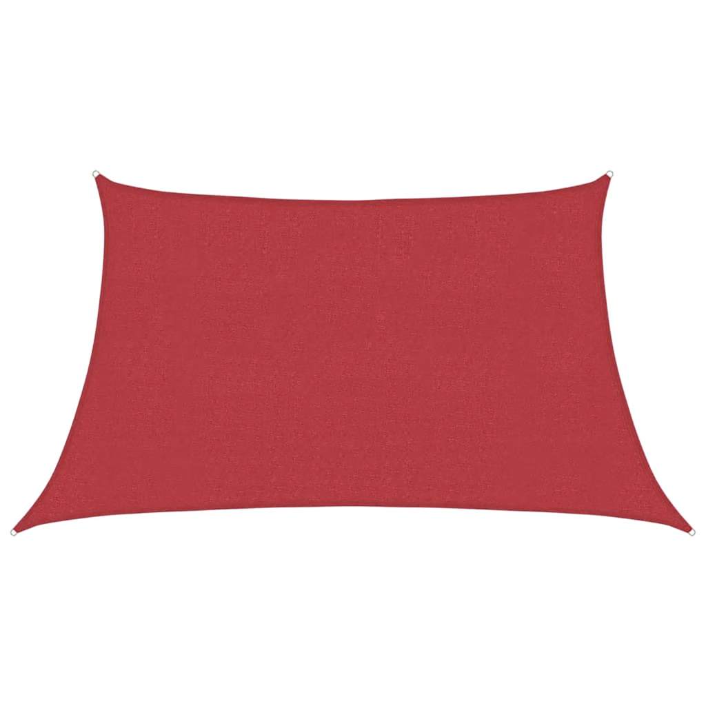 Jedro za zaštitu od sunca 160 g/m² crveno 3/4 x 2 m HDPE