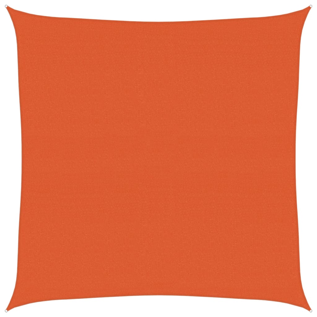 Jedro za zaštitu od sunca 160 g/m² Kvadratno narančasto 7x7 m HDPE