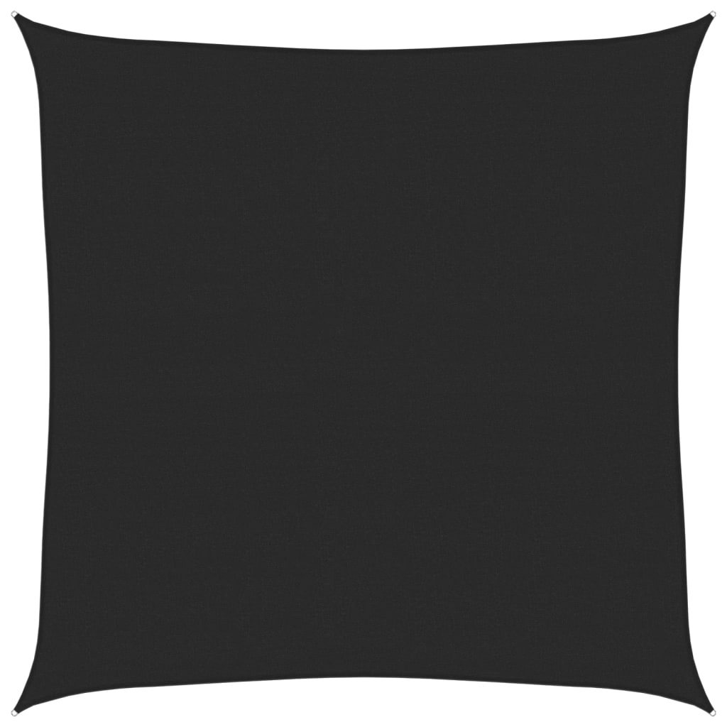 Jedro za zaštitu od sunca 160 g/m² crno 4,5 x 4,5 m HDPE