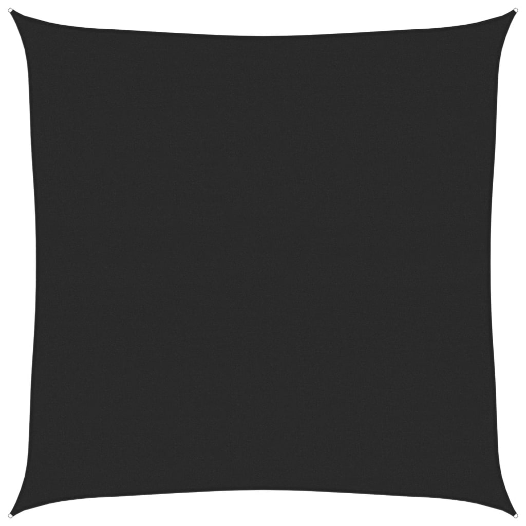 Jedro za zaštitu od sunca 160 g/m² crno 7 x 7 m HDPE