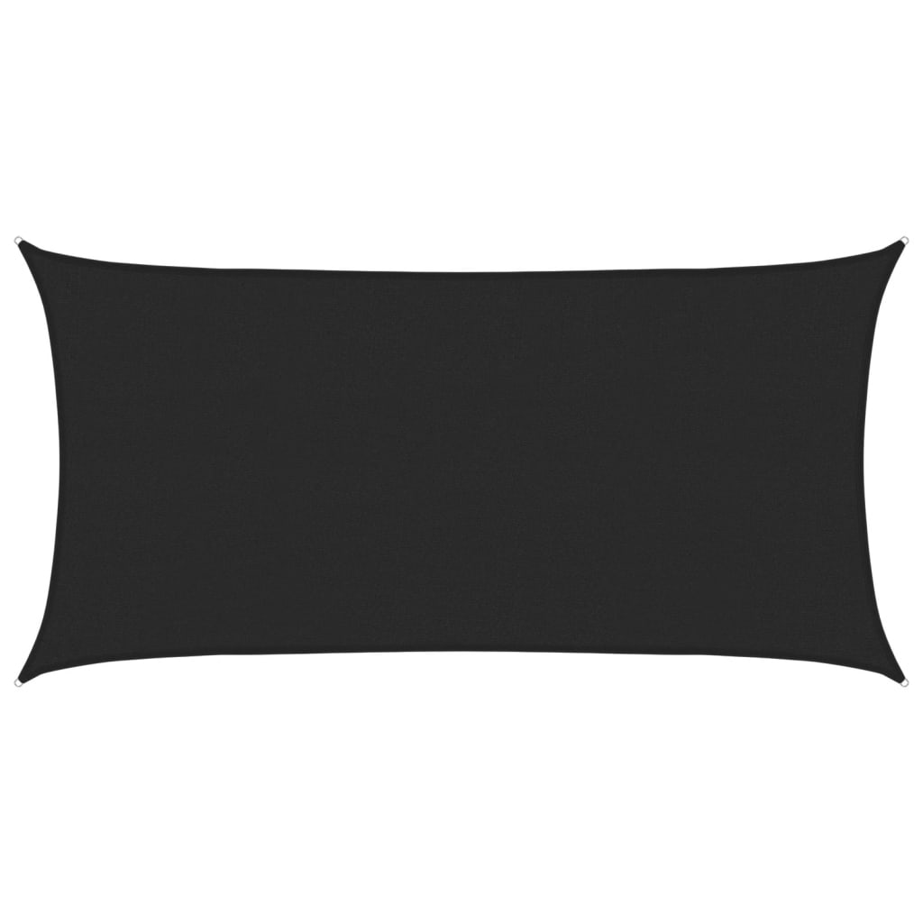 Jedro za zaštitu od sunca 160 g/m² crno 2 x 4 m HDPE