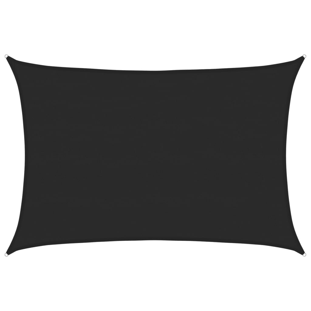 Jedro za zaštitu od sunca 160 g/m² crno 5 x 7 m HDPE