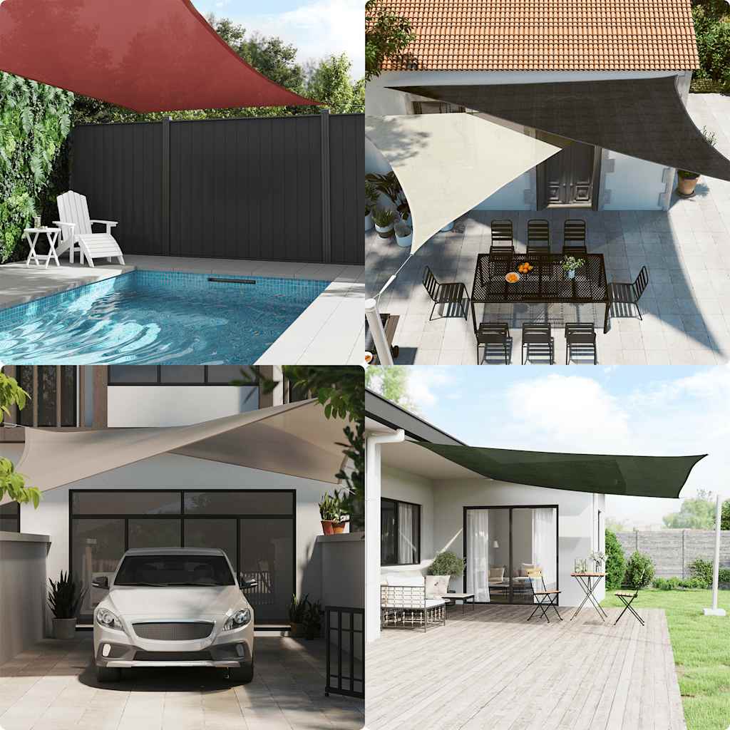 Jedro za zaštitu od sunca 160 g/m² crno 5 x 8 m HDPE