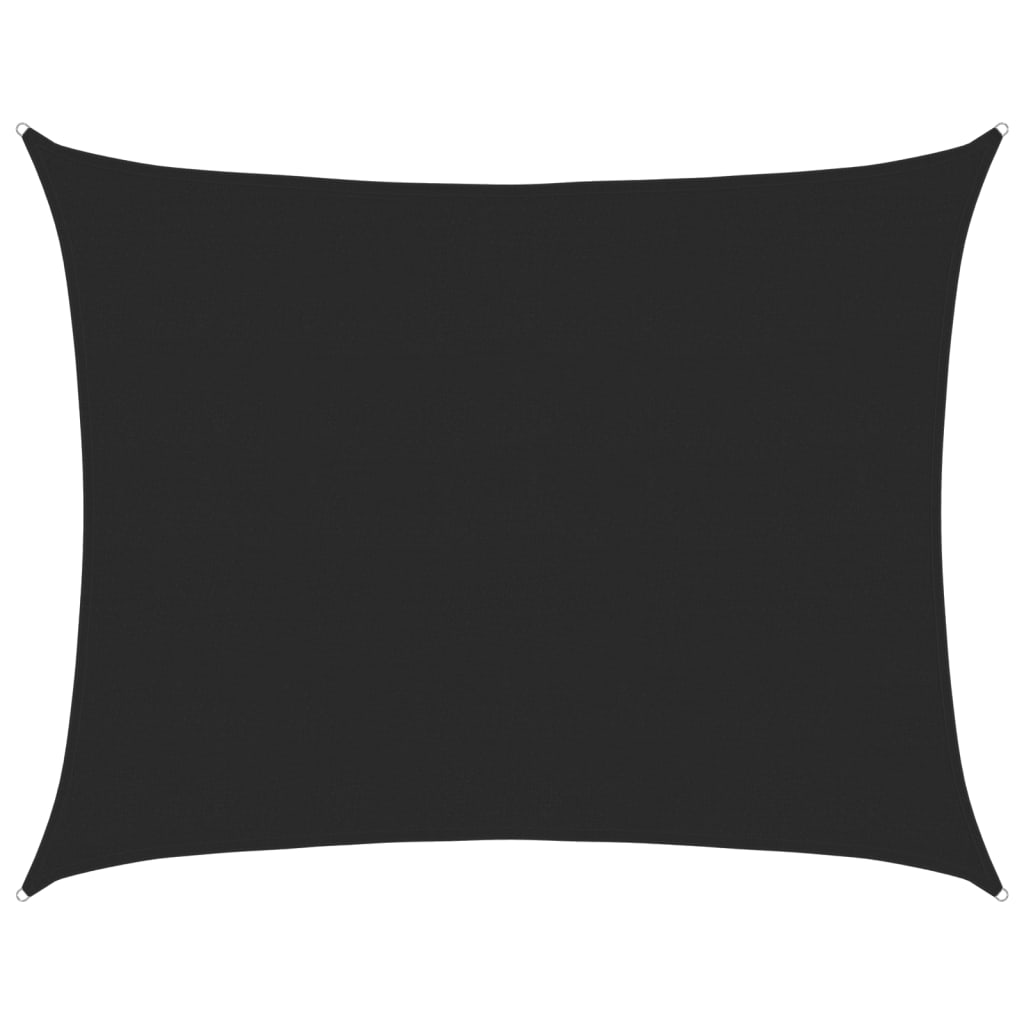 Jedro za zaštitu od sunca 160 g/m² crno 6 x 7 m HDPE