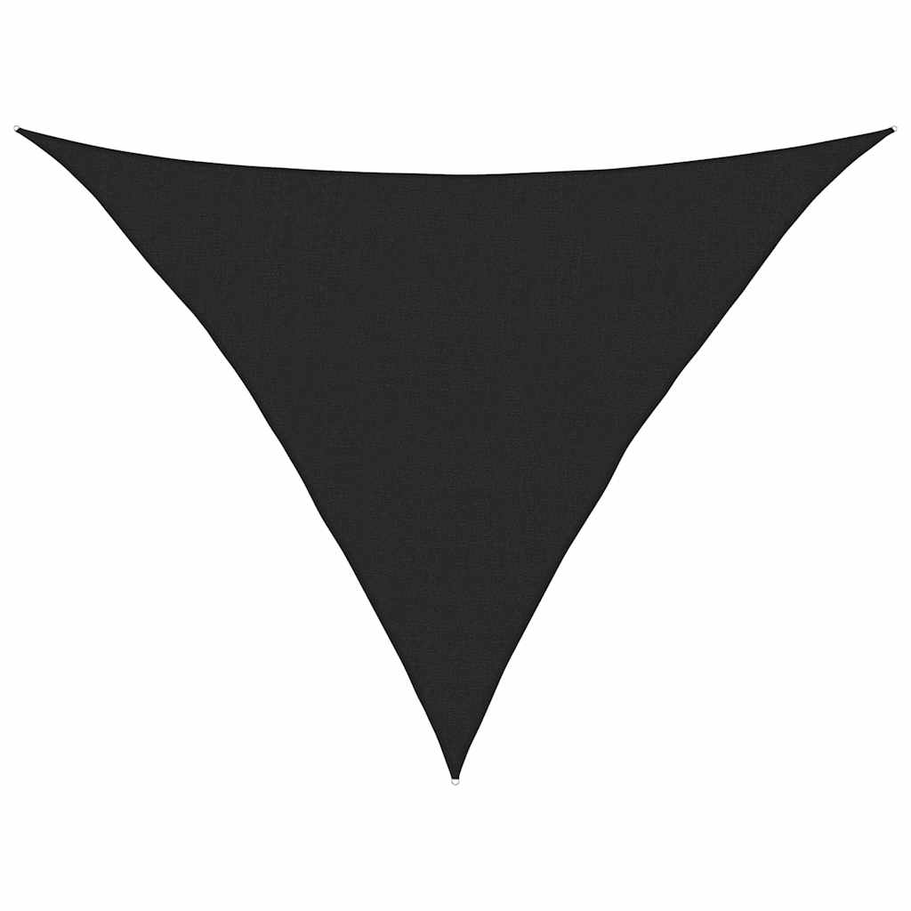 Jedro za zaštitu od sunca 160 g/m² crno 2,5 x 2,5 x 3,5 m HDPE