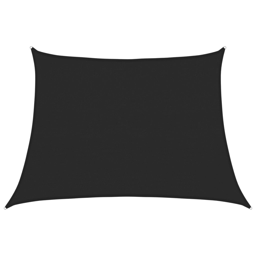 Jedro za zaštitu od sunca 160 g/m² crno 4/5 x 3 m HDPE