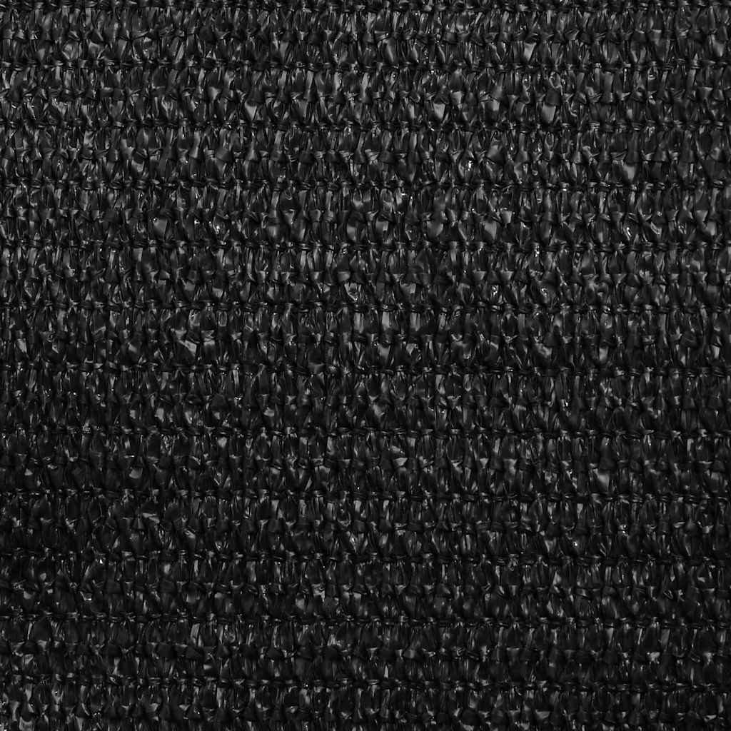 Jedro za zaštitu od sunca 160 g/m² crno 4/5 x 3 m HDPE