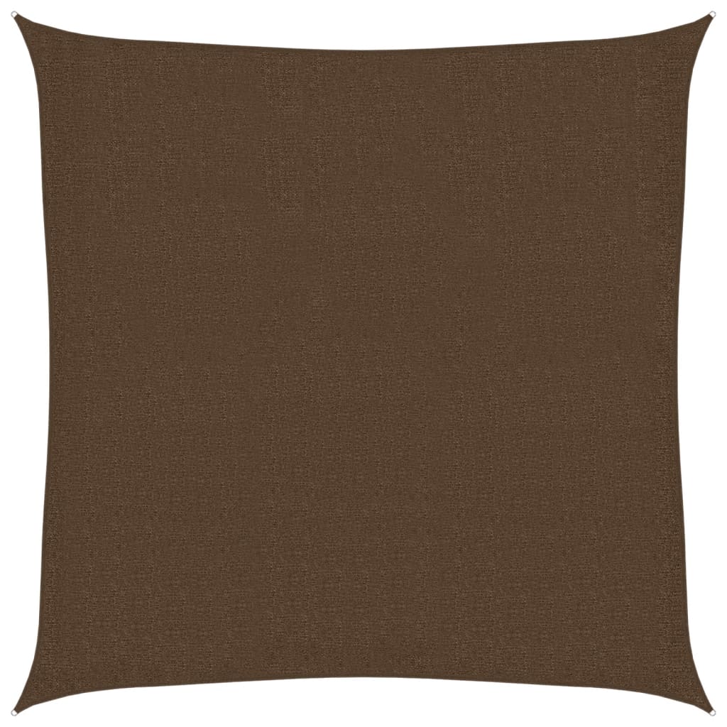 Jedro za zaštitu od sunca 160 g/m² smeđe 3 x 3 m HDPE
