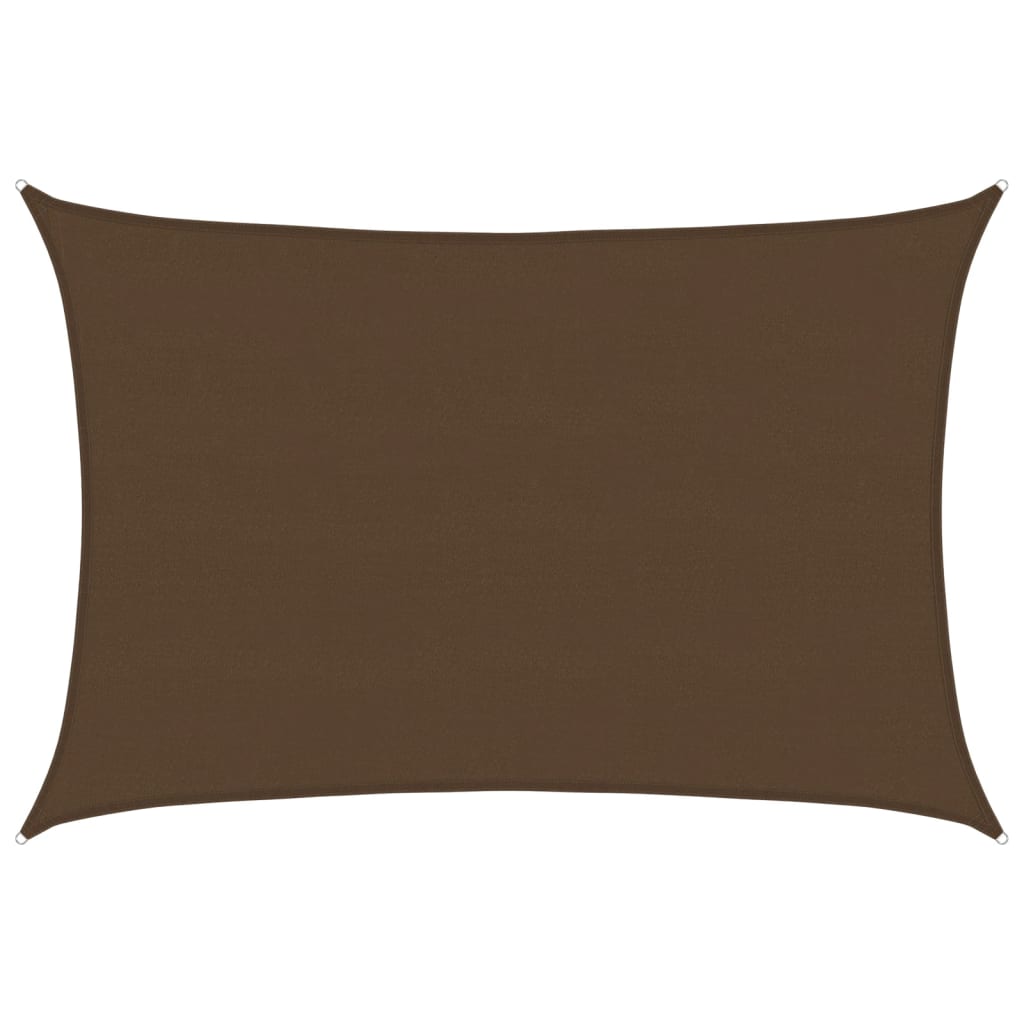 Jedro za zaštitu od sunca 160 g/m² smeđe 5 x 6 m HDPE