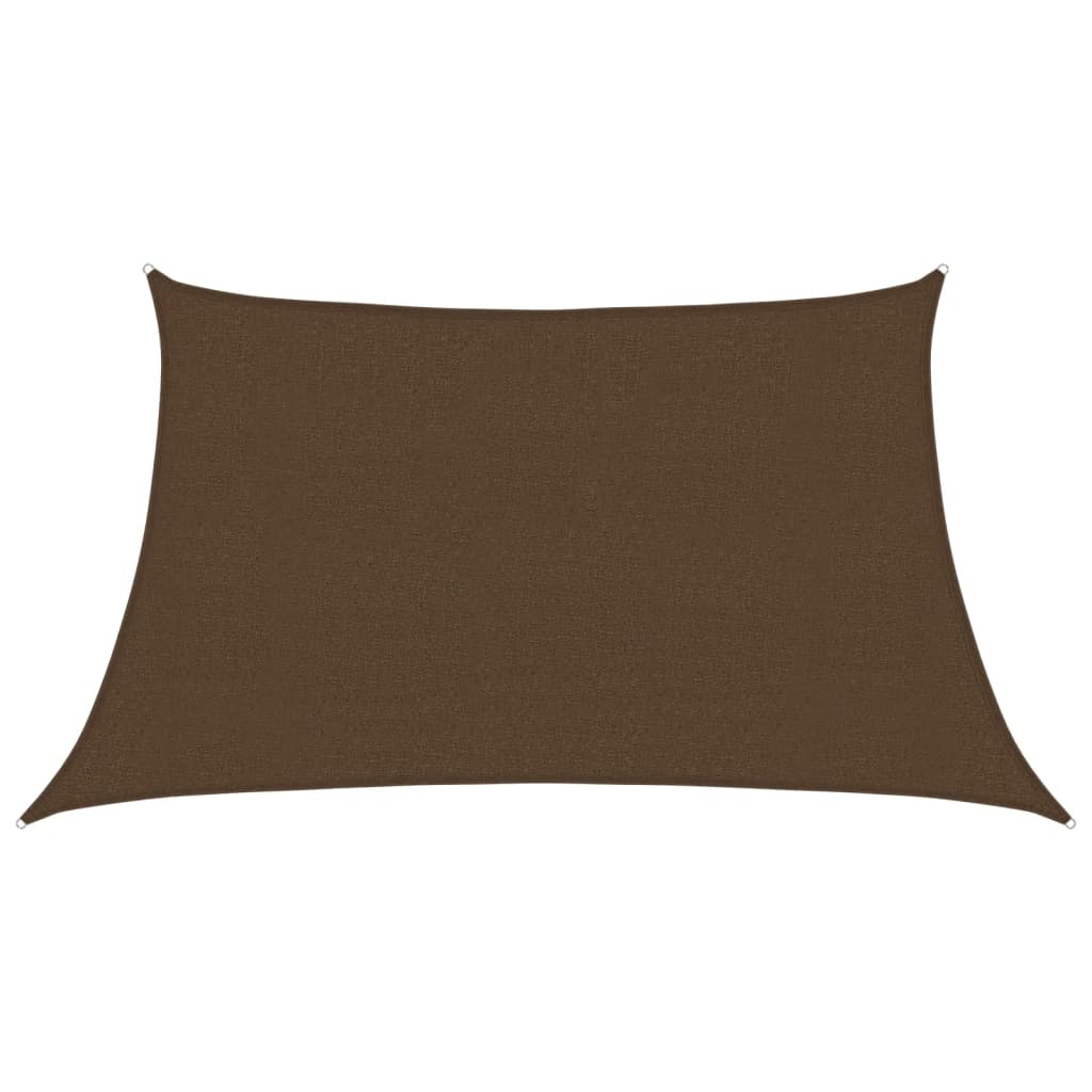 Jedro za zaštitu od sunca 160 g/m² smeđe 3/4 x 2 m HDPE