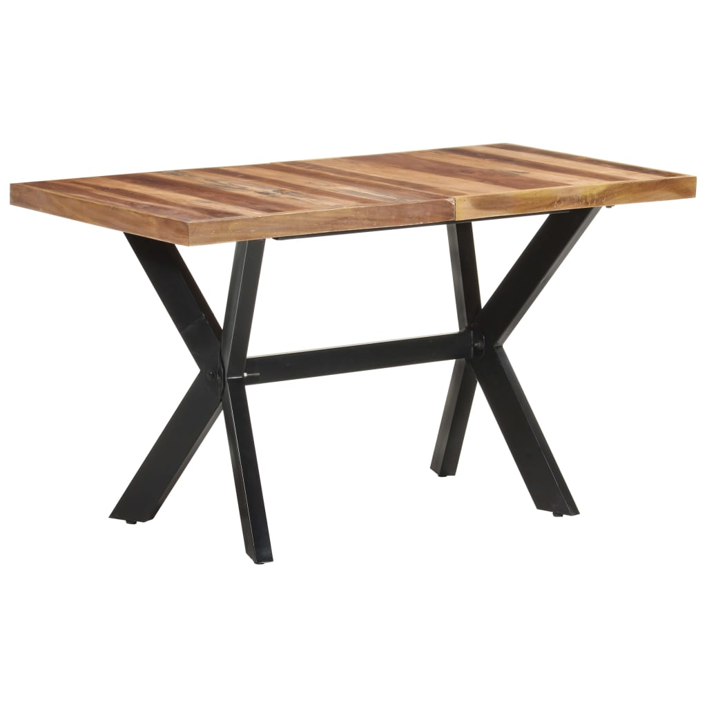 Blagovaonski stol 140 x 70 x 75 cm od masivnog drva s premazom