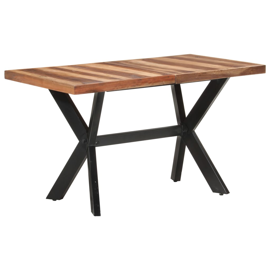 Blagovaonski stol 140 x 70 x 75 cm od masivnog drva s premazom