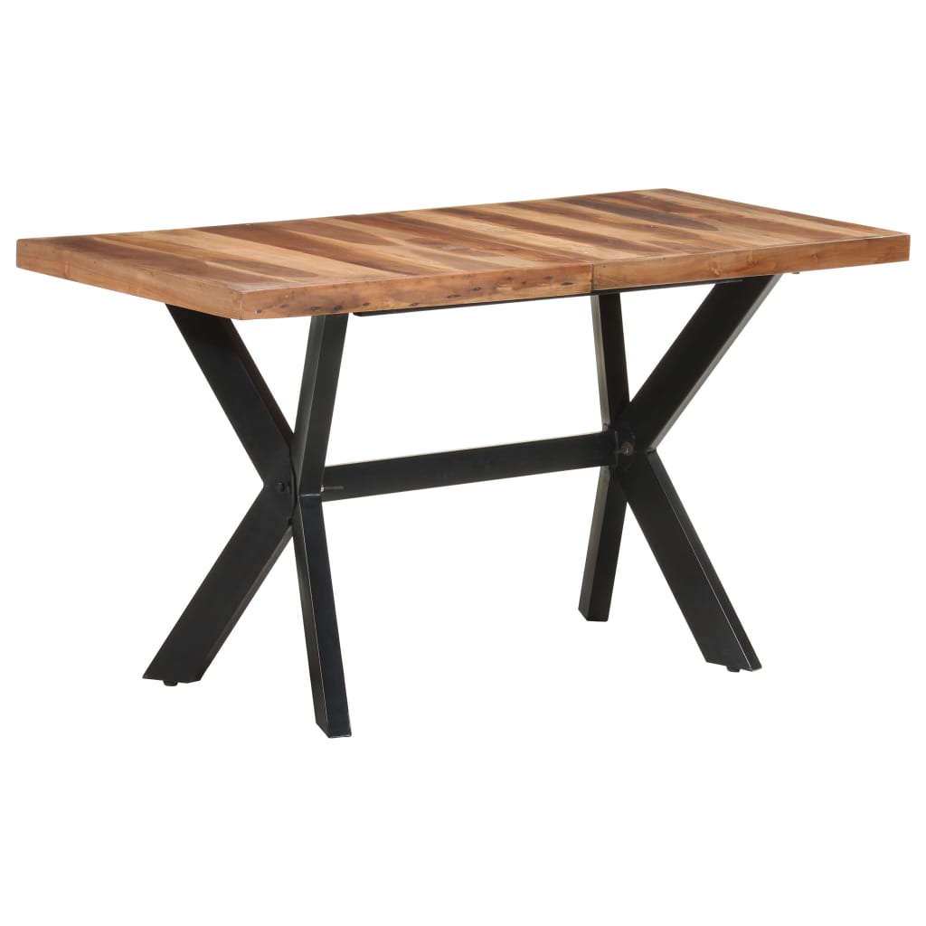 Blagovaonski stol 140 x 70 x 75 cm od masivnog drva s premazom