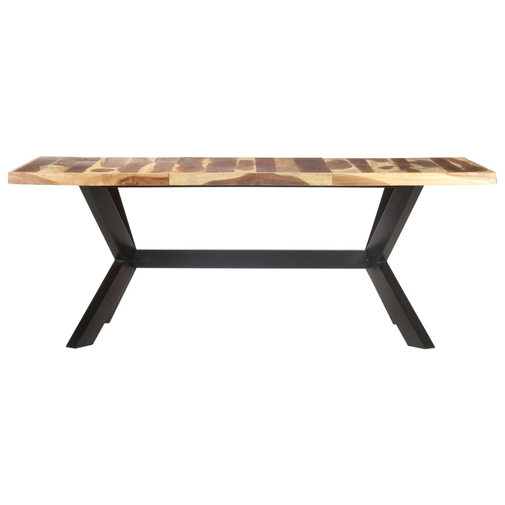 Blagovaonski stol 200 x 100 x 75 cm od masivnog drva s premazom