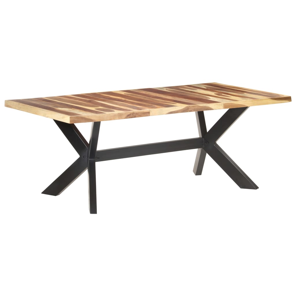 Blagovaonski stol 200 x 100 x 75 cm od masivnog drva s premazom