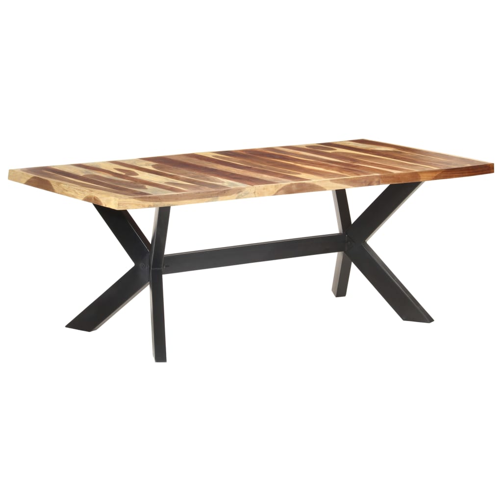 Blagovaonski stol 200 x 100 x 75 cm od masivnog drva s premazom