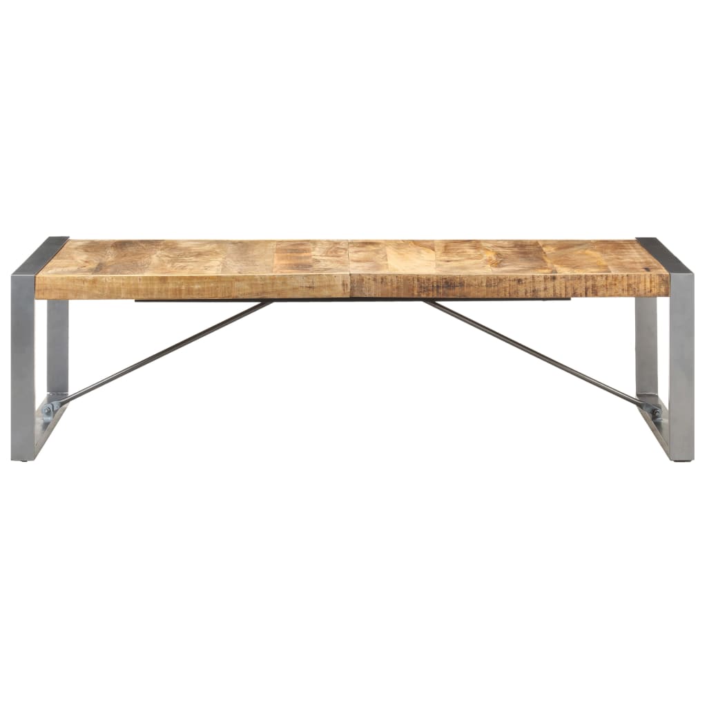 Stolić za kavu 140 x 70 x 40 cm od grubog drva manga