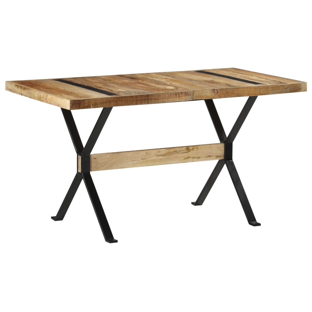 Blagovaonski stol 140 x 70 x 76 cm od grubog drva manga