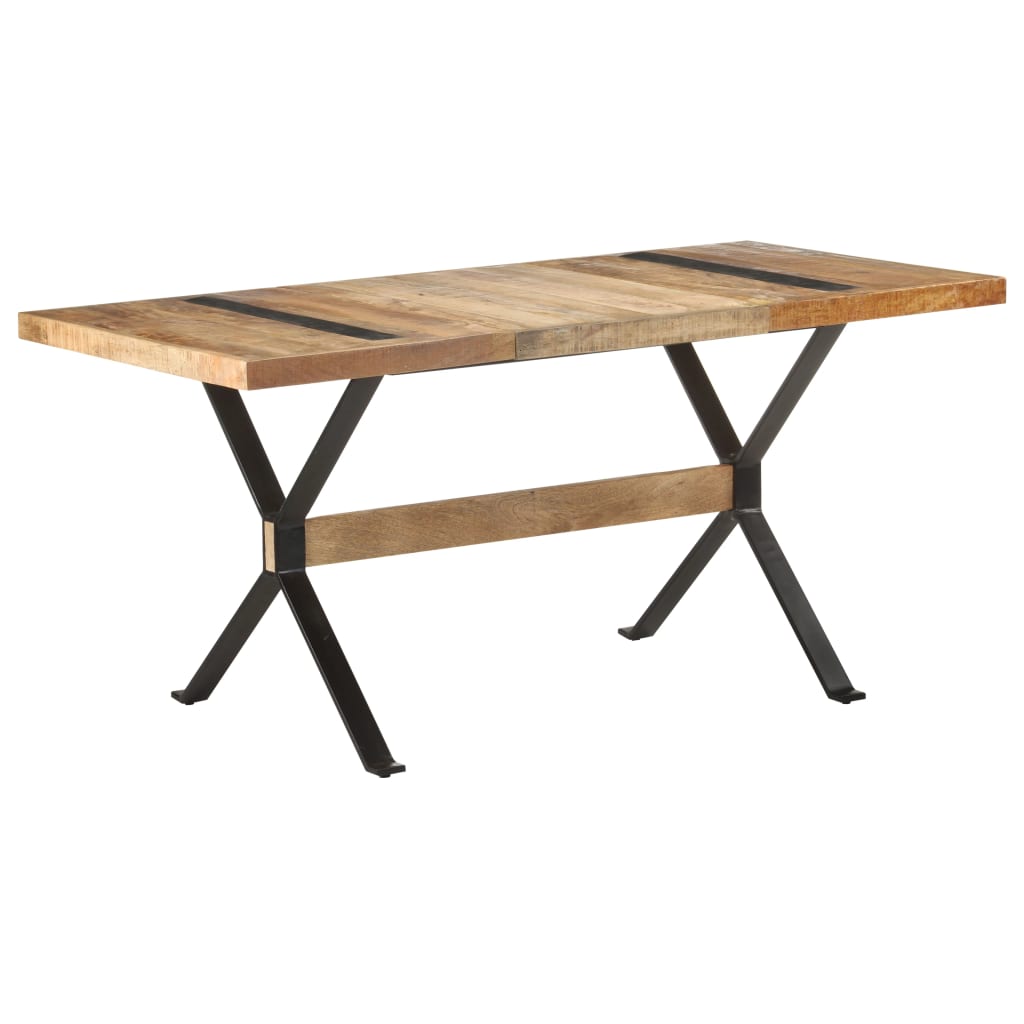 Blagovaonski stol 160 x 80 x 76 cm od grubog drva manga