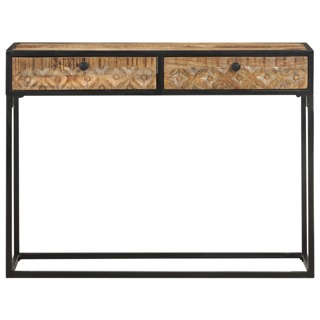 Konzolni stol 100 x 35 x 75 cm od masivnog drva manga