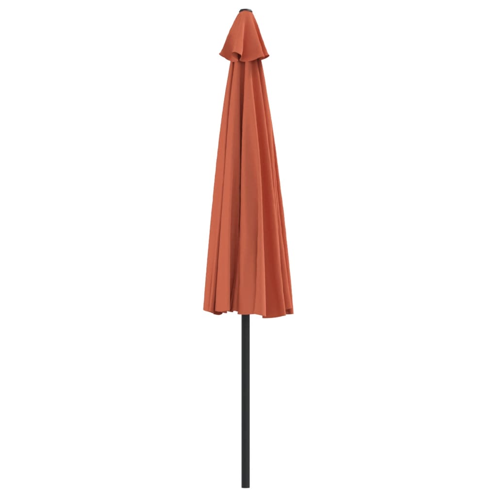 Balkonski suncobran terakota 300 x 155 x 223 cm polukružni