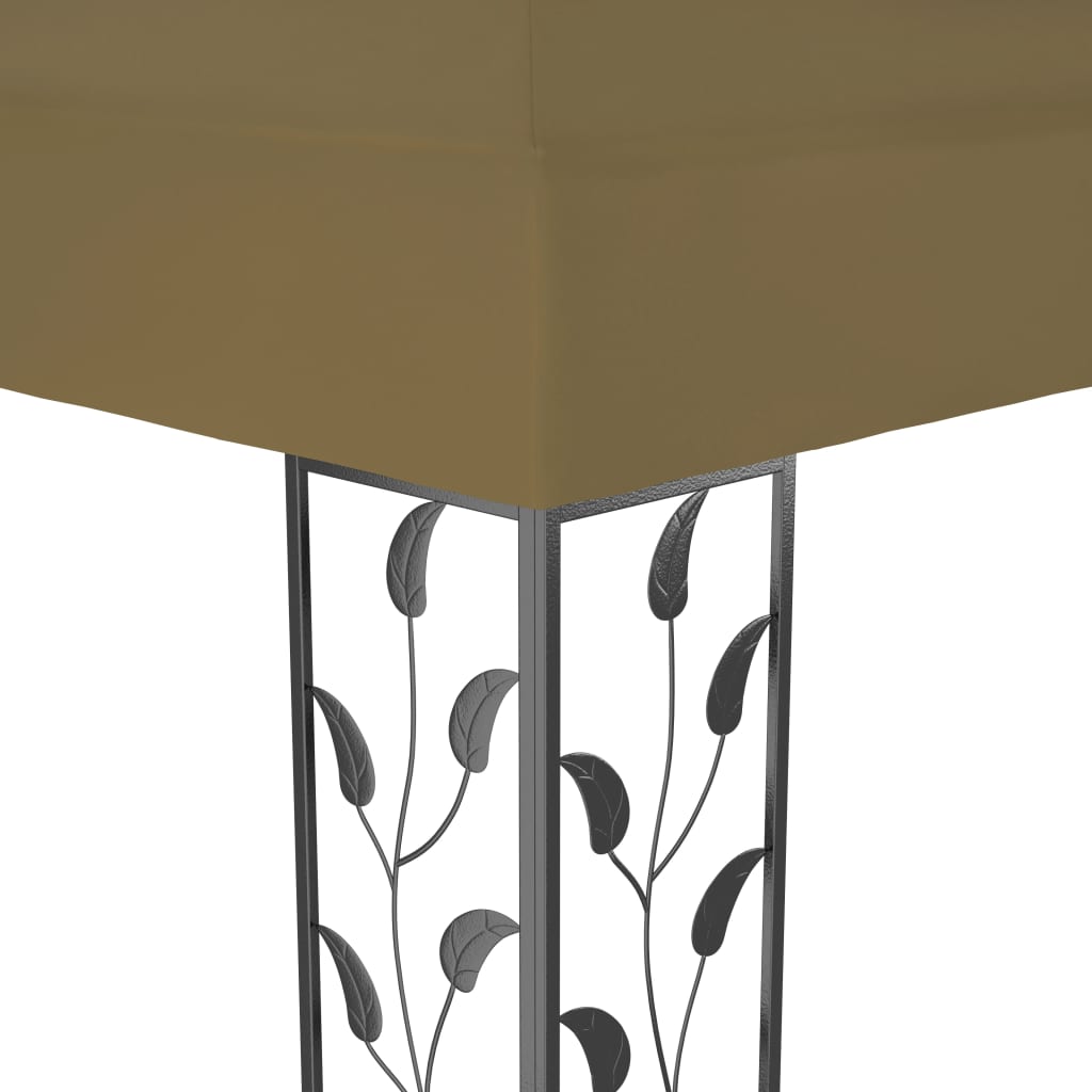 Sjenica 6 x 3 m smeđe-siva 180 g/m²