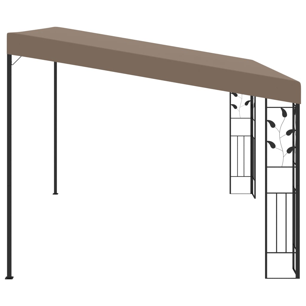 Zidna sjenica 4 x 3 x 2,5 m smeđe-siva