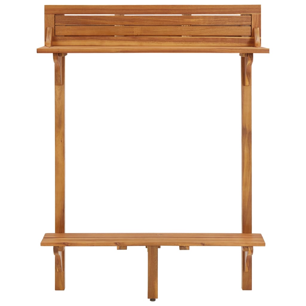 Balkonski barski stol 90x37x122,5 cm masivno bagremovo drvo
