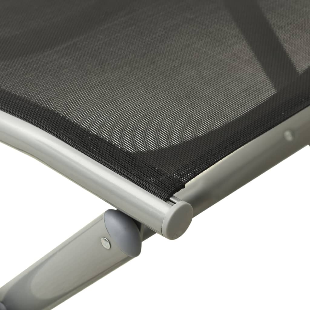 3-dijelna vrtna garnitura od tekstilena i aluminija srebrna