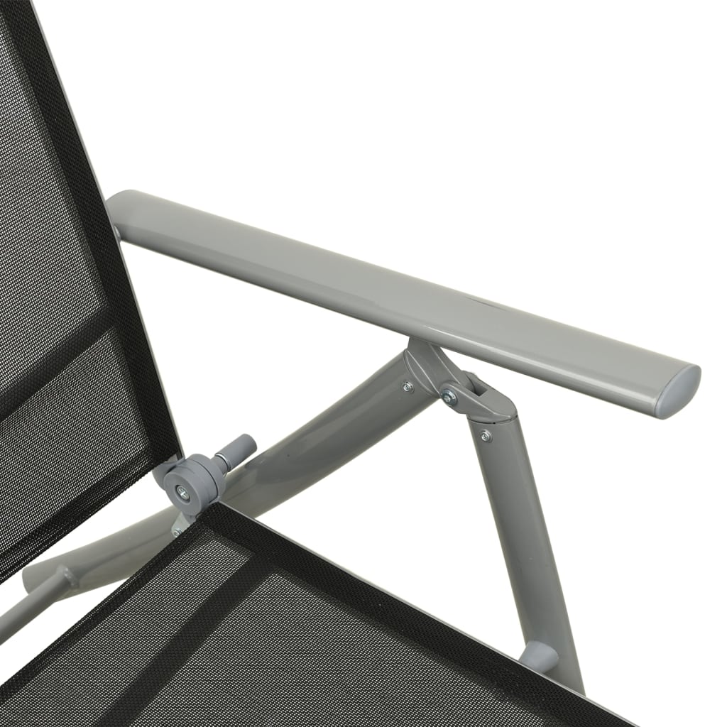 3-dijelna vrtna garnitura od tekstilena i aluminija srebrna