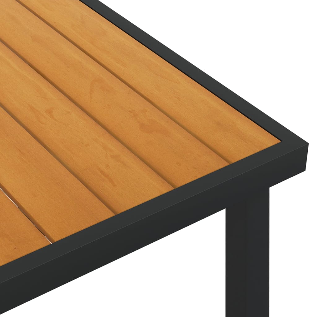 Vrtni stol smeđi 140 x 90 x 74 cm aluminij i WPC