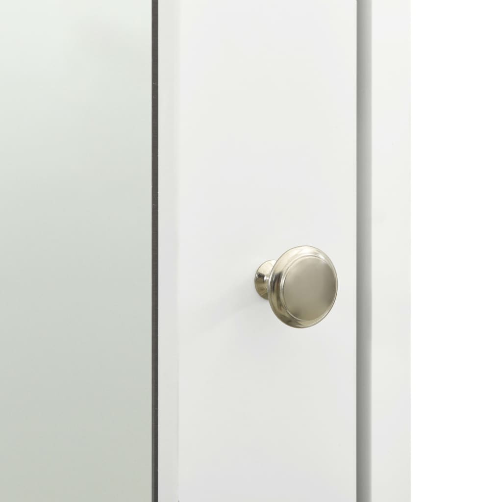 Kupaonski ormarić s ogledalom bijeli 66 x 17 x 63 cm MDF