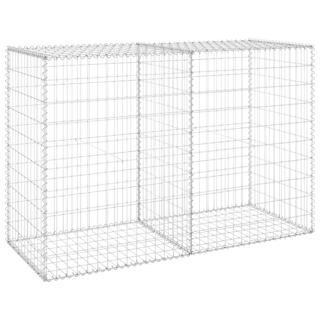 Gabionski zid s poklopcima od pocinčanog čelika 150x60x100 cm