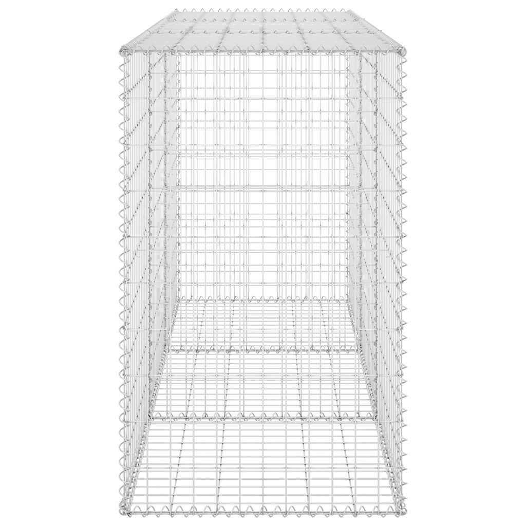 Gabionski zid s poklopcima od pocinčanog čelika 200x60x100 cm