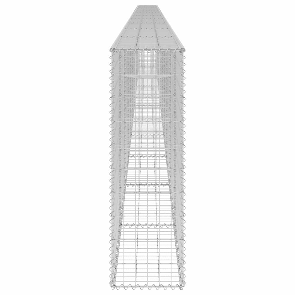 Gabionski zid s poklopcima od pocinčanog čelika 900x30x100 cm