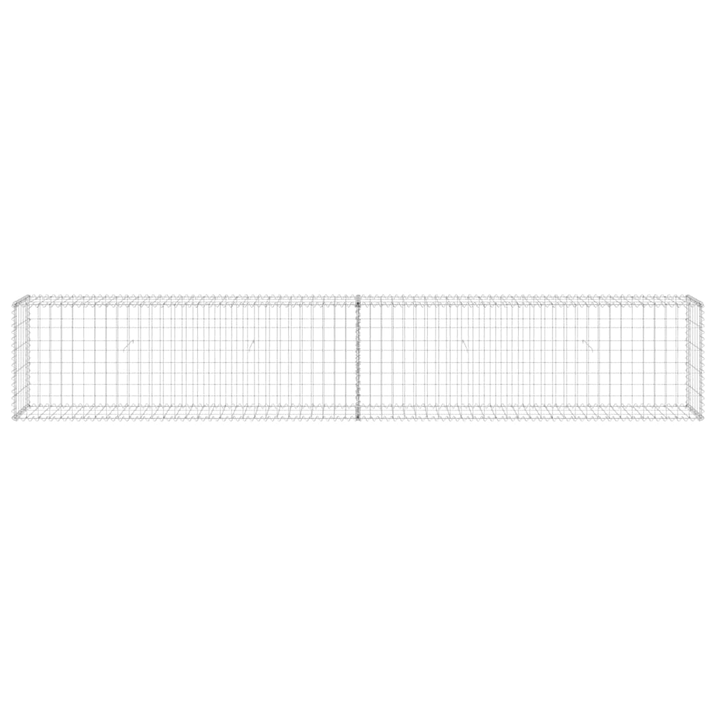 Gabionski zid s poklopcima od pocinčanog čelika 300x30x50 cm