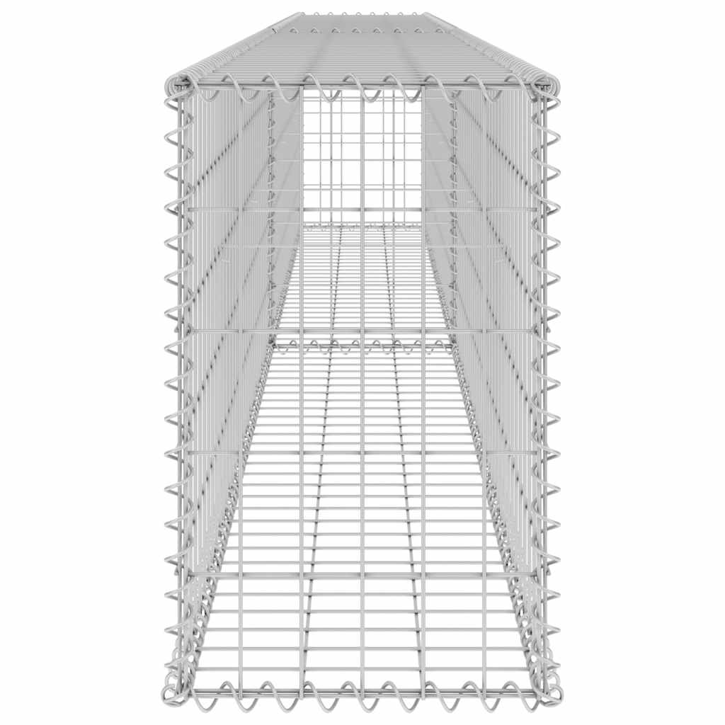 Gabionski zid s poklopcima od pocinčanog čelika 300x30x50 cm